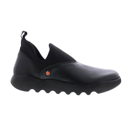 Softinos Witi WITI724SOF-000 Womens Black Leather Lifestyle Sneakers Shoes