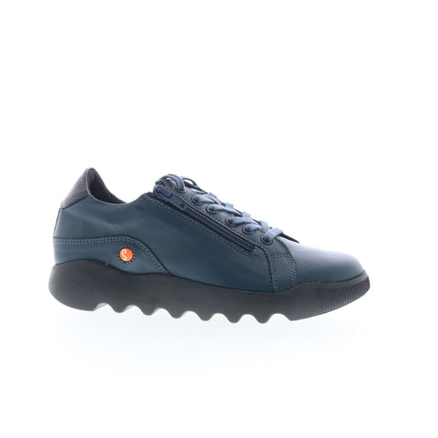 Softinos Whiz WHIZ719SOF-009 Womens Blue Leather Lifestyle Sneakers Shoes