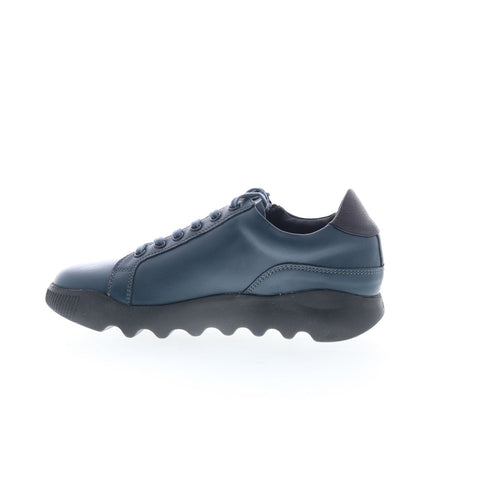 Softinos Whiz WHIZ719SOF-009 Womens Blue Leather Lifestyle Sneakers Shoes