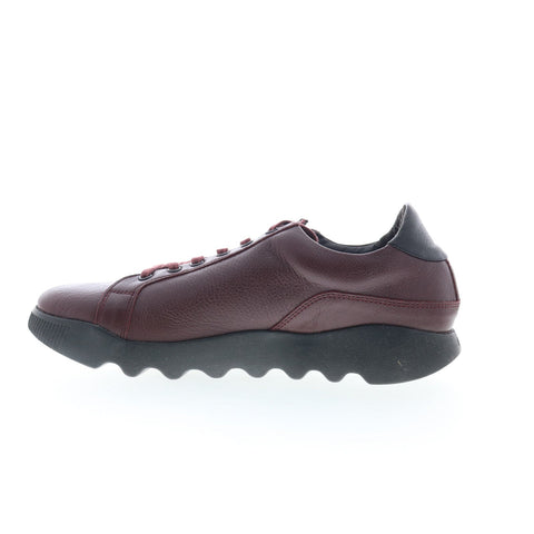 Softinos Whiz WHIZ719SOF-010 Womens Red Leather Lifestyle Sneakers Shoes