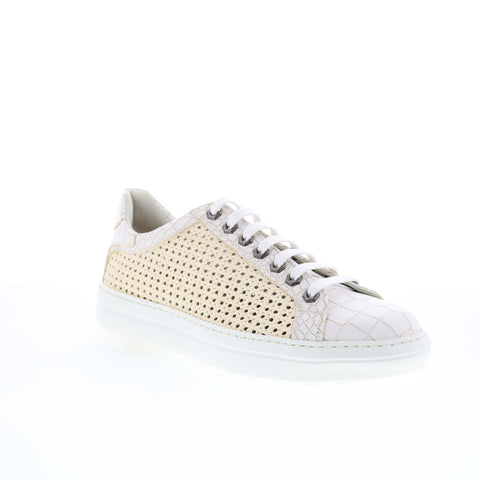 Zelli Italia Safari Drillo Sneaker Mens White Lifestyle Sneakers Shoes