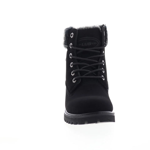 Lugz Hudson Fur WHUDSFD-001 Womens Black Synthetic Casual Dress Boots