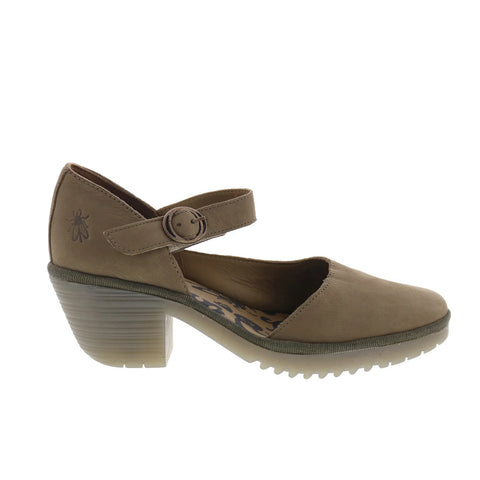Fly London Wifo WIFO440FLY-002 Womens Brown Leather Pumps Heels Shoes