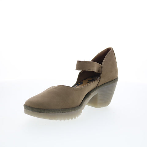 Fly London Wifo WIFO440FLY-002 Womens Brown Leather Pumps Heels Shoes