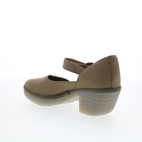 Fly London Wifo WIFO440FLY-002 Womens Brown Leather Pumps Heels Shoes