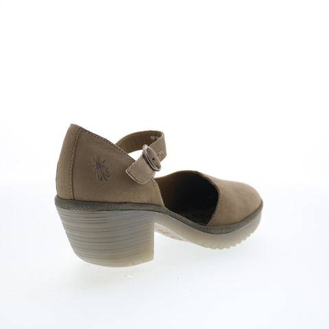 Fly London Wifo WIFO440FLY-002 Womens Brown Leather Pumps Heels Shoes