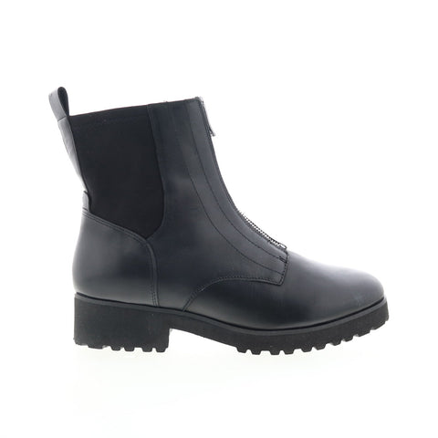 Easy Spirit Willet SEWILLET Womens Black Wide Leather Casual Dress Boots