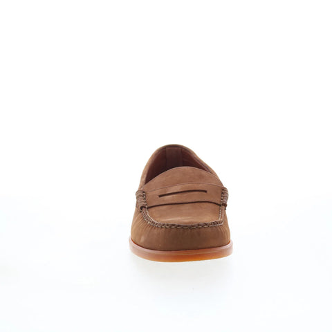 T.B. Phelps Williams Mens Brown Nubuck Loafers & Slip Ons Penny Shoes