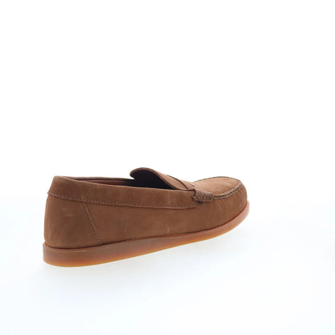 T.B. Phelps Williams Mens Brown Nubuck Loafers & Slip Ons Penny Shoes ...