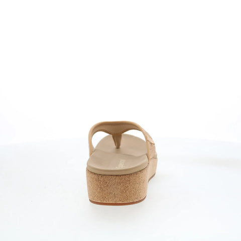 Spenco Willow Wedge SP1227CRK Womens Brown Wide Flip-Flops Sandals Shoes