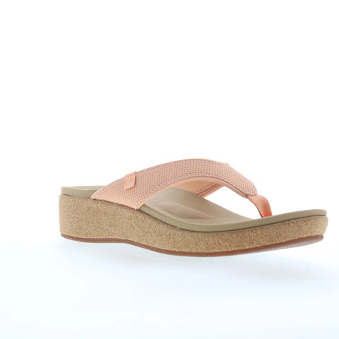 Spenco Willow Wedge SP1227CSA Womens Pink Synthetic Wedges Sandals Shoes