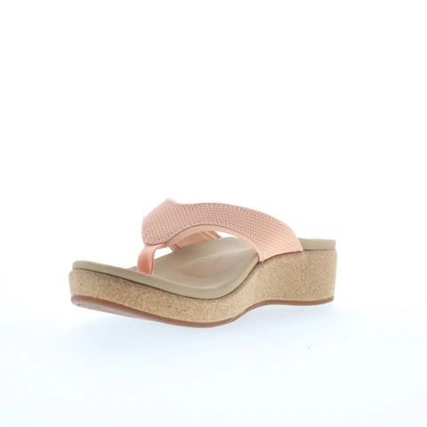 Spenco Willow Wedge SP1227CSA Womens Pink Synthetic Wedges Sandals Shoes