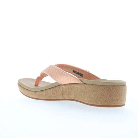 Spenco Willow Wedge SP1227CSA Womens Pink Synthetic Wedges Sandals Shoes