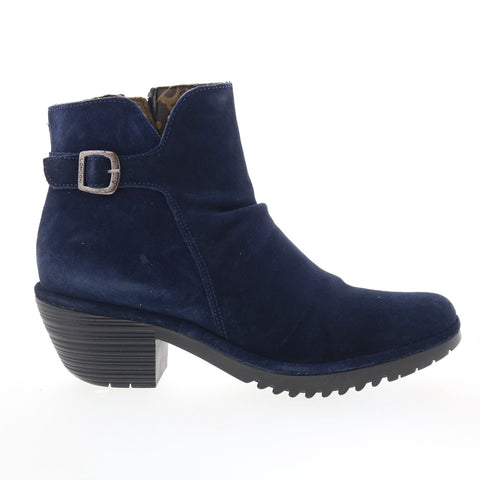 Fly London Wina WINA346FLY-003 Womens Blue Suede Ankle & Booties Boots