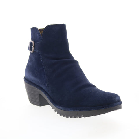 Fly London Wina WINA346FLY-003 Womens Blue Suede Ankle & Booties Boots