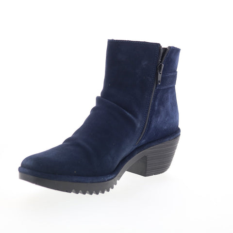 Fly London Wina WINA346FLY-003 Womens Blue Suede Ankle & Booties Boots
