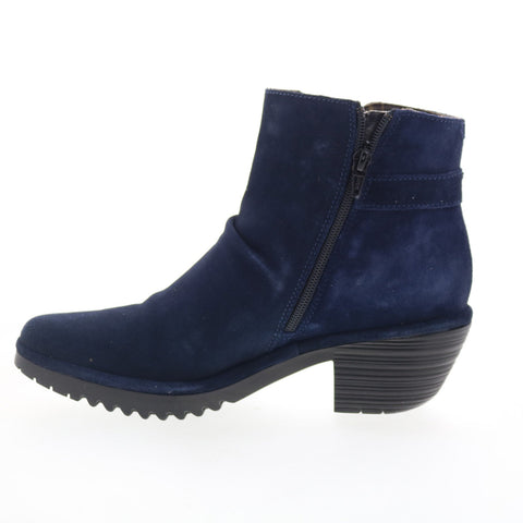 Fly London Wina WINA346FLY-003 Womens Blue Suede Ankle & Booties Boots