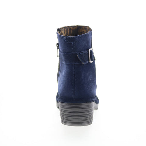Fly London Wina WINA346FLY-003 Womens Blue Suede Ankle & Booties Boots