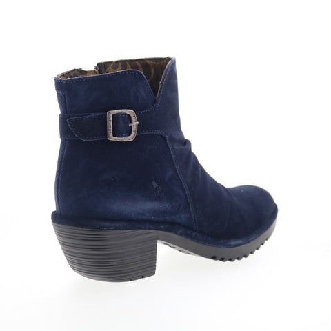 Fly London Wina WINA346FLY-003 Womens Blue Suede Ankle & Booties Boots