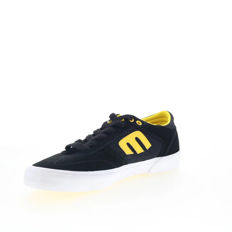 Etnies Windrow Vulc x Exposure Mens Black Suede Skate Inspired Sneakers Shoes