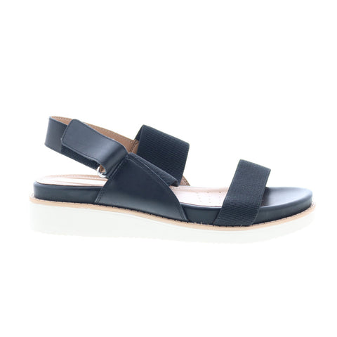 Easy Spirit Winnie Martha Stewart Womens Black Wide Slingback Sandals Shoes
