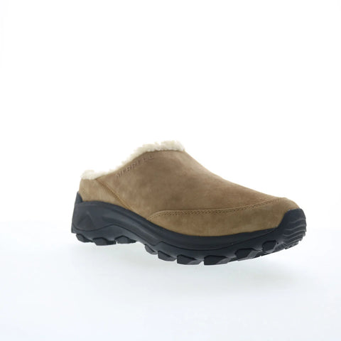 Merrell Winter Slide J005134 Womens Beige Nubuck Slip On Clog Flats Shoes