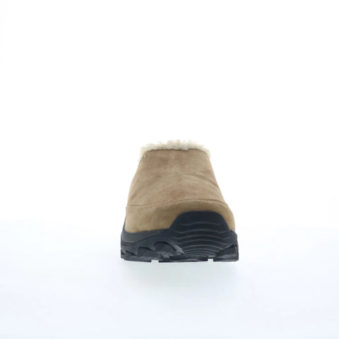 Merrell Winter Slide J005134 Womens Beige Nubuck Slip On Clog Flats Shoes