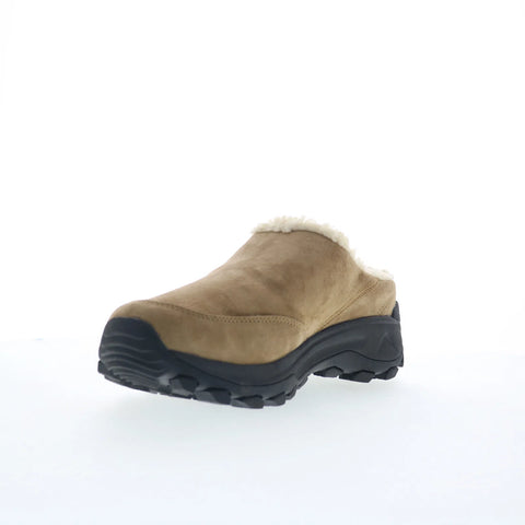 Merrell Winter Slide J005134 Womens Beige Nubuck Slip On Clog Flats Shoes