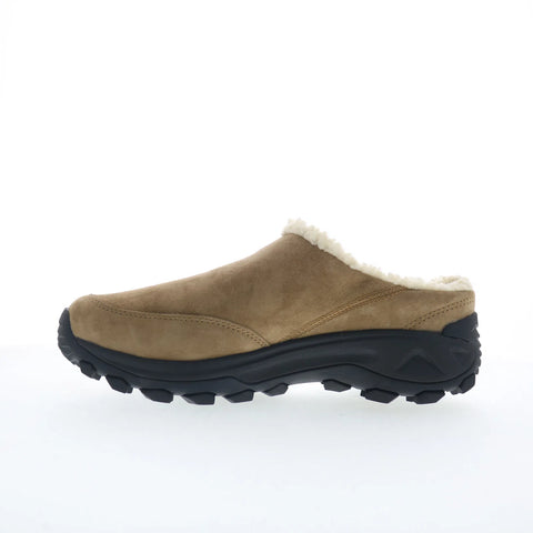 Merrell Winter Slide J005134 Womens Beige Nubuck Slip On Clog Flats Shoes