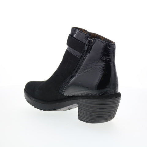 Fly London Wisp WISP342FLY-001 Womens Black Suede Ankle & Booties Boots