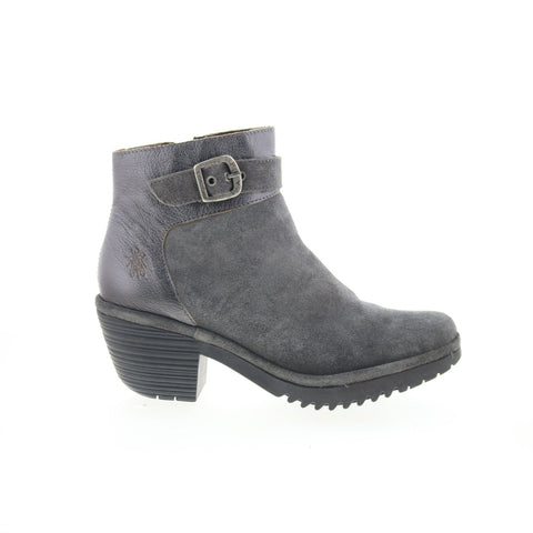 Fly London Wisp WISP342FLY-004 Womens Gray Suede Ankle & Booties Boots