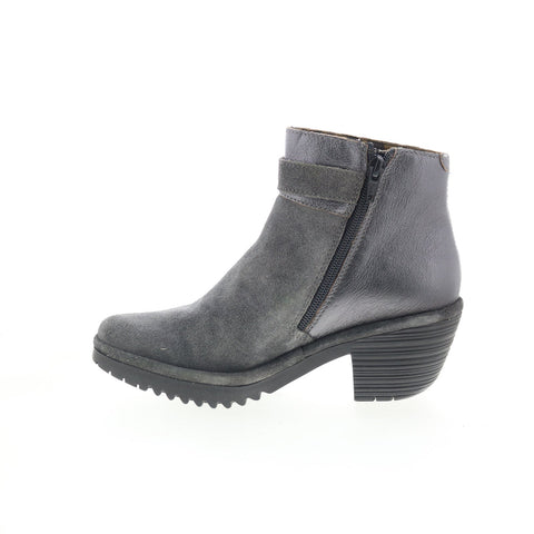 Fly London Wisp WISP342FLY-004 Womens Gray Suede Ankle & Booties Boots