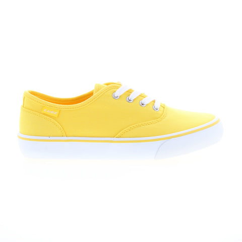 Lugz Lear WLEARC-701 Womens Yellow Canvas Lace Up Lifestyle Sneakers Shoes