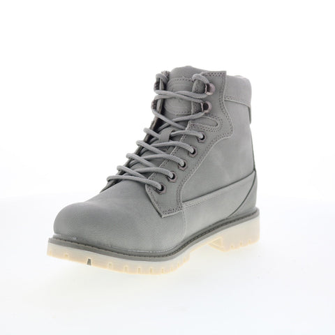 Lugz Mantle HI WMANTLHD-0499 Womens Gray Synthetic Lace up Casual Dress Boots