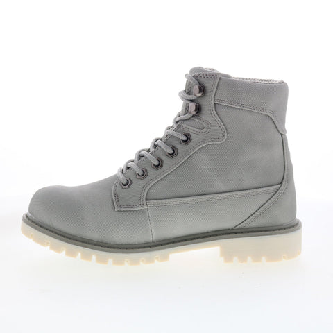 Lugz Mantle HI WMANTLHD-0499 Womens Gray Synthetic Lace up Casual Dress Boots
