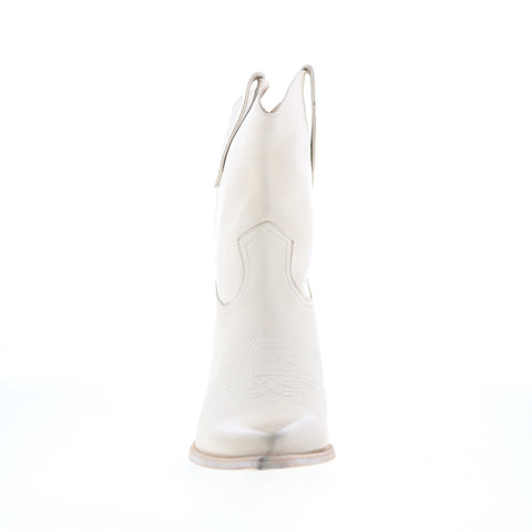 Fly London Wofy WOFY093FLY-000 Womens Beige Leather Cowboy Western Boots