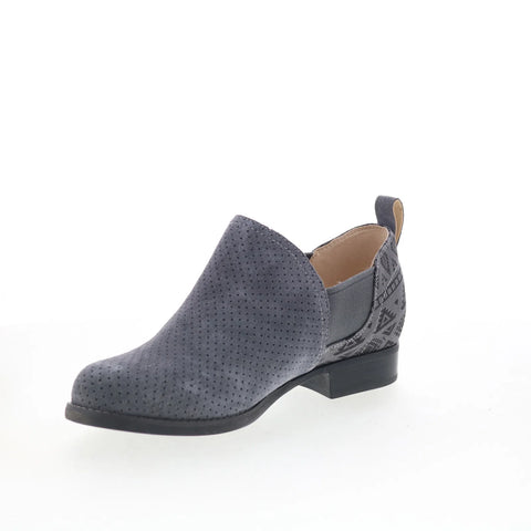 Spenco Wolfridge Shootie SP1041IRN Womens Gray Wide Ankle & Booties Boots