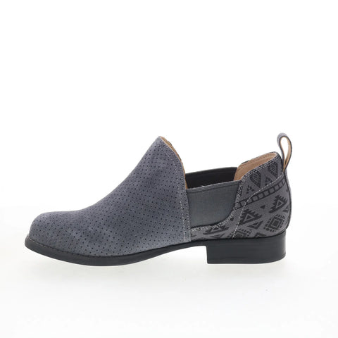 Spenco Wolfridge Shootie SP1041IRN Womens Gray Wide Ankle & Booties Boots