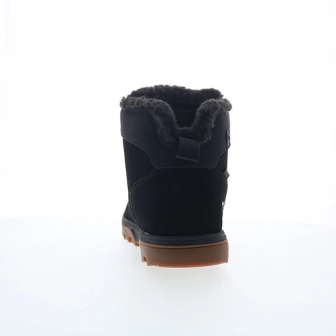 DC Woodland ADYB700042-BGM Mens Black Nubuck Lace Up Casual Dress Boots