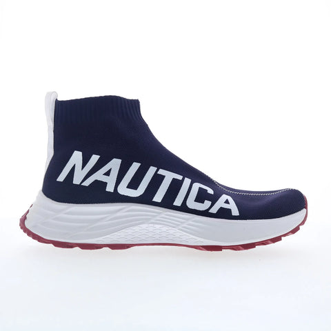 Nautica Woodland CM0532 Mens Blue Synthetic Slip On Lifestyle Sneakers Shoes