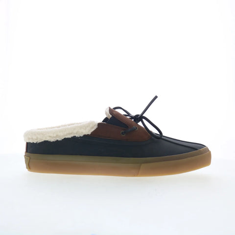 Greats Wooster Duck Mule Mens Black Loafers & Slip Ons Moccasin Shoes