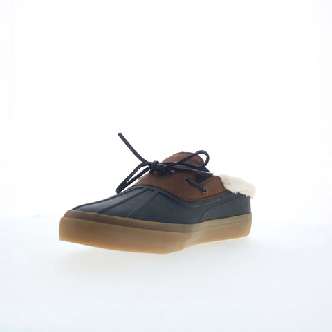 Greats Wooster Duck Mule Mens Black Loafers & Slip Ons Moccasin Shoes