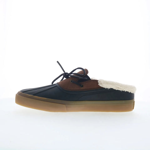 Greats Wooster Duck Mule Mens Black Loafers & Slip Ons Moccasin Shoes