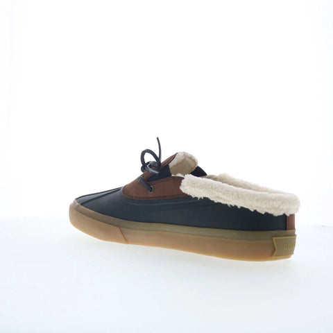 Greats Wooster Duck Mule Mens Black Loafers & Slip Ons Moccasin Shoes