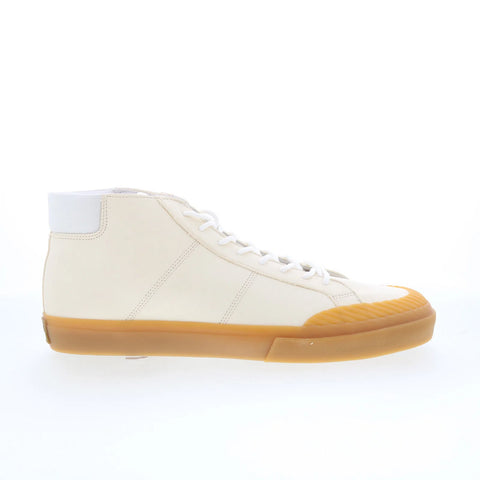 Greats Wooster Mid WOOM01SG-SD9 Mens Beige Leather Lifestyle Sneakers Shoes