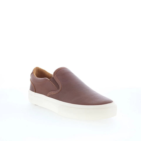 Greats Wooster Slip On Mens Brown Leather Lifestyle Sneakers Shoes
