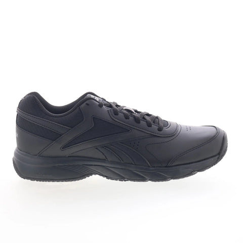 Reebok Work N Cushion 4.0 Womens Black Leather Lace Up Work & Safety Shoes