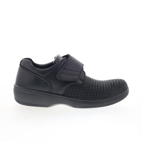 Propet Olivia WPRX25 Womens Black Wide Leather Lifestyle Sneakers Shoes