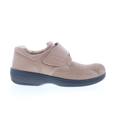 Propet Olivia WPRX25 Womens Brown Leather Strap Lifestyle Sneakers Shoes