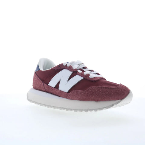 New Balance 237 WS237RW Womens Red Suede Lifestyle Sneakers Shoes